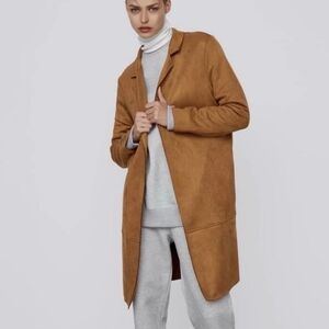 ZARA Tan Suede Women's Coat